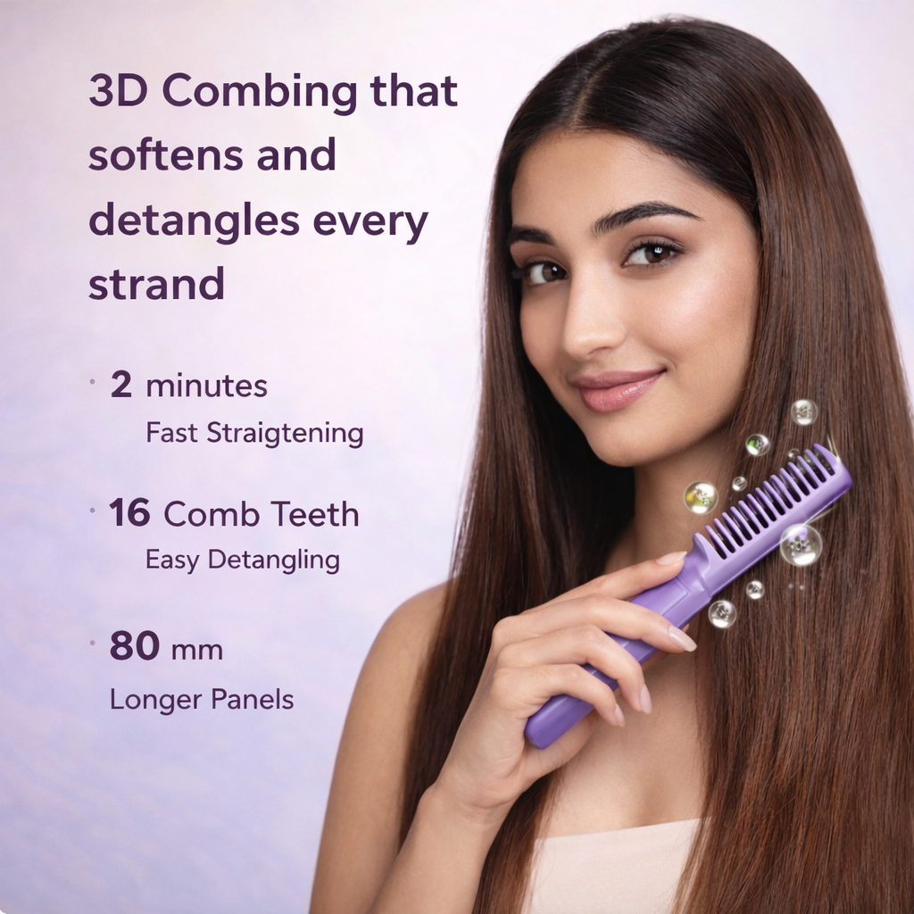 Wireless Hair Straightener Comb